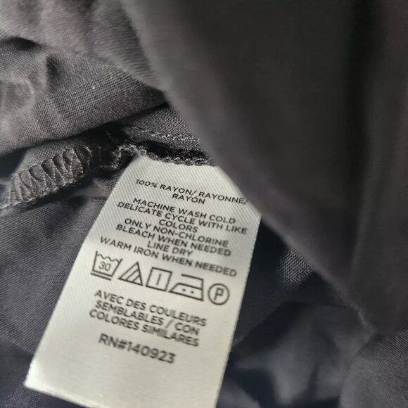 LOFT Women's Size XS Cropped Blouse Black Tassels New - Picture 2 of 5